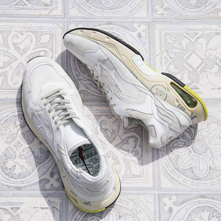 premiata white sneakers