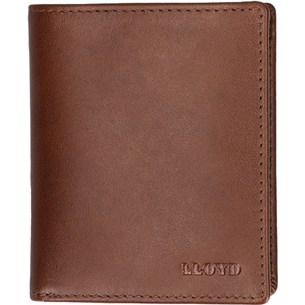 Lloyd Wallet upright in brown