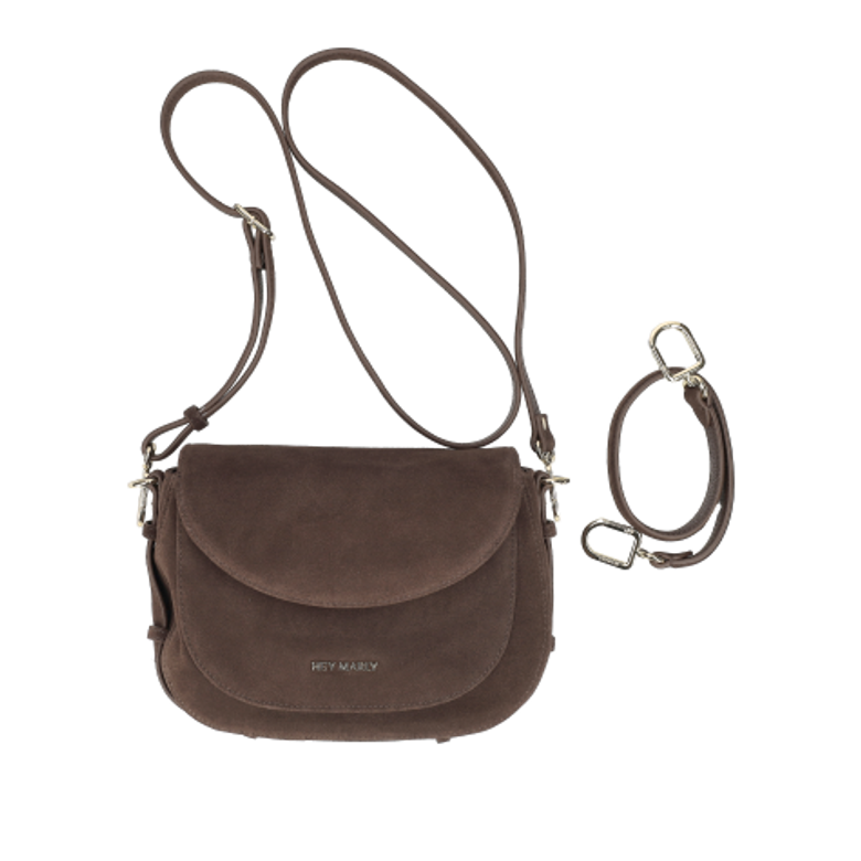 Hey Marly HM60-2525-S BIG SISTER SUEDE bags in brown