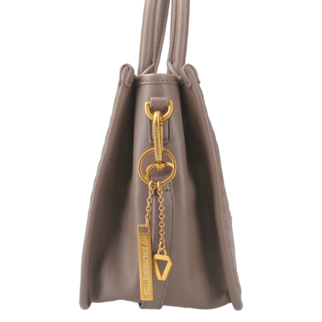 Les Visionnaires LENA QUILTING TAUPE BROWN bags in beige