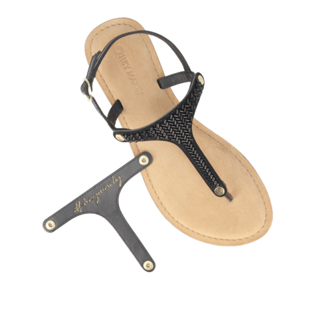 Hey Marly METALLIC BEADS shoe accessories in black