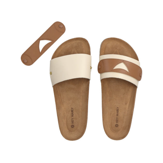 Hey Marly HM15-0042-S PLAIN PENNY COGNAC Shoe accessories in beige