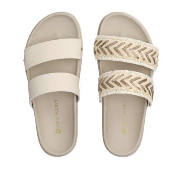 Hey Marly BEACH LINES shoe accessories in beige