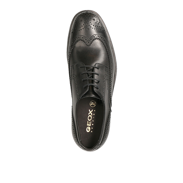 GEOX U34R2B 00043 C9999 DUBLIN lace-up shoes in black