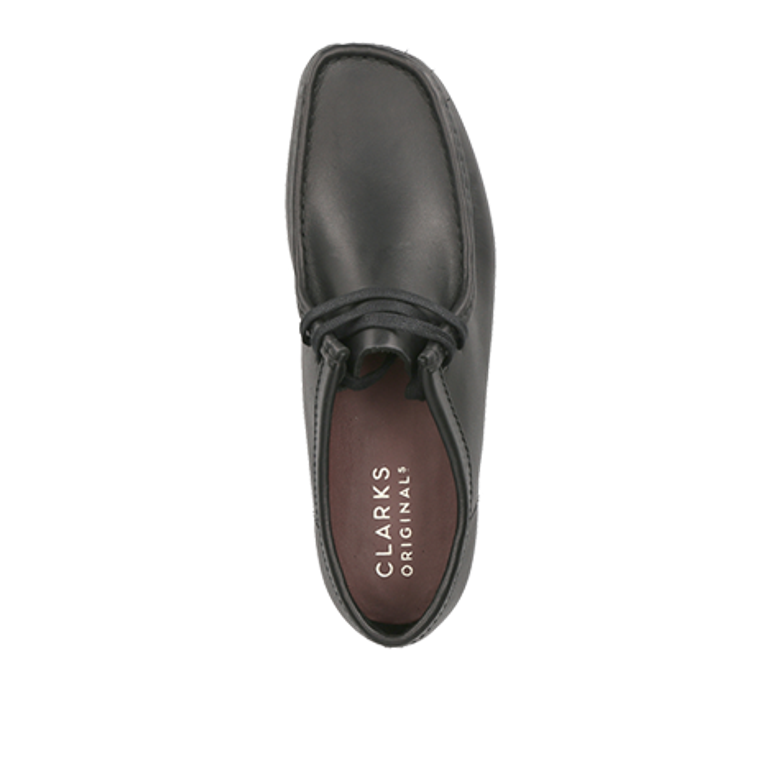 Clarks Wallabee lace up shoes in black