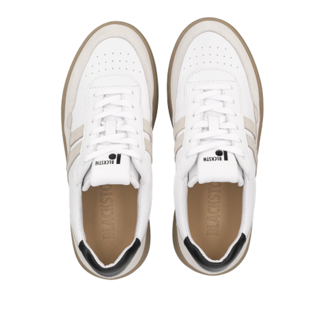 Blackstone FG622 WHITE BLACK Lace-up shoes in white