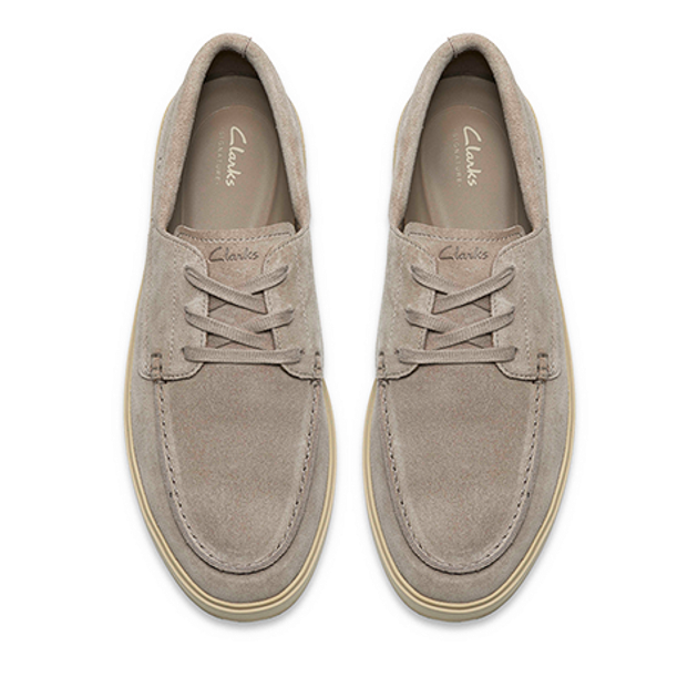 Clarks Lockford Boat 26186610 7 Schnürschuhe in grau