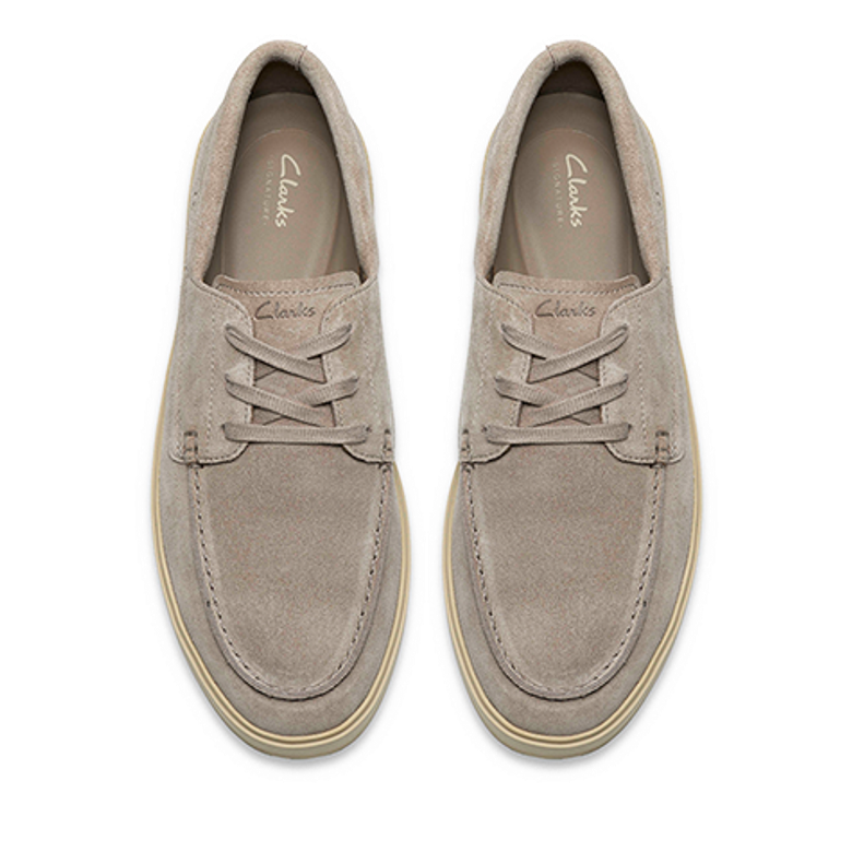 Clarks Lockford Boat 26186610 7 Schnürschuhe in grau