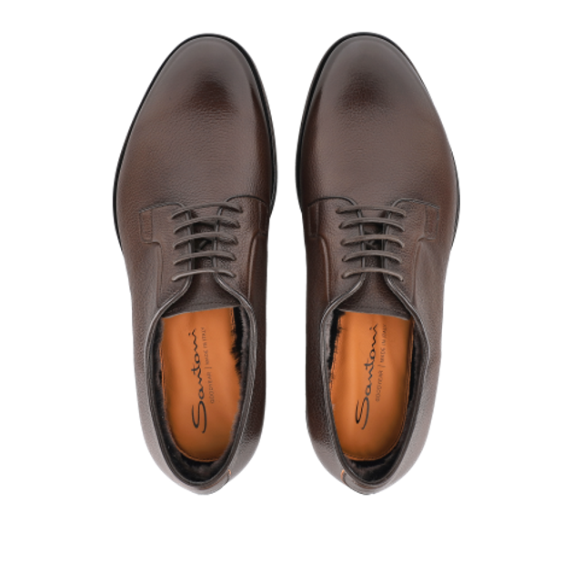Santoni 17837 T50 Lace-Up Shoes in Brown