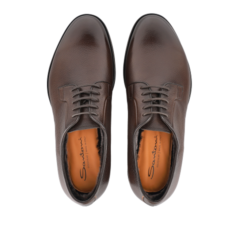 Santoni 17837 T50 Lace-Up Shoes in Brown