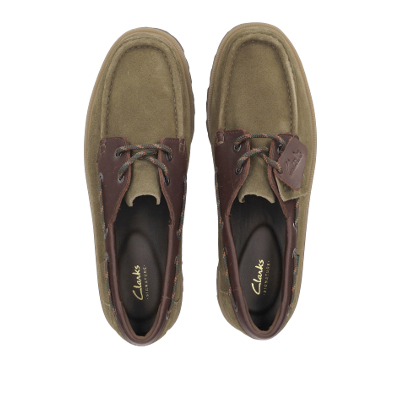 Clarks Cleyhill Boat 26186180 7 Lace-up shoes in green