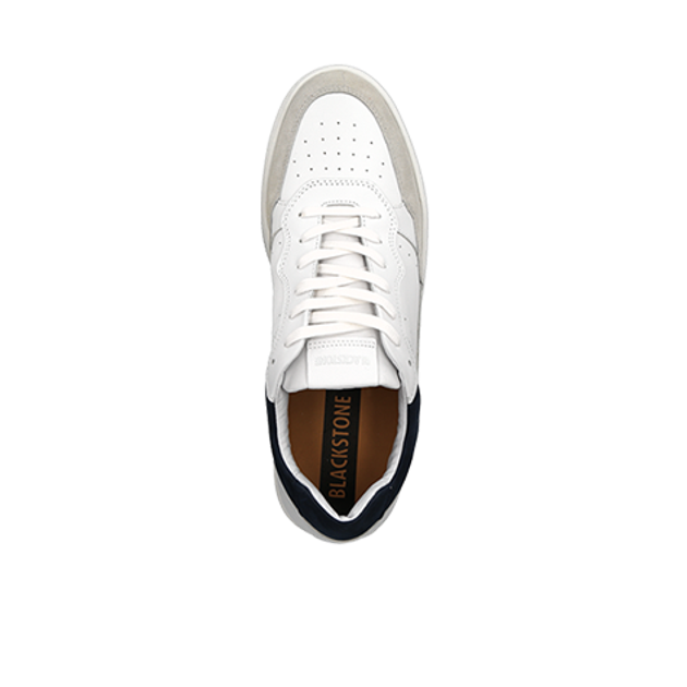 Blackstone ZG46 WHITE NAVY DREW sneaker in white