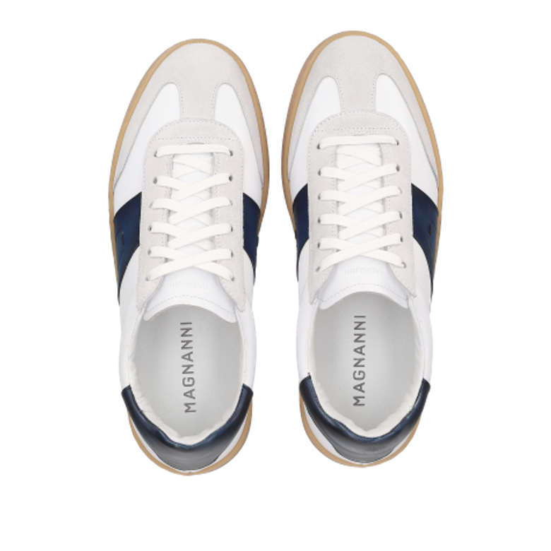 Magnanni 25851-759 BLANCO AZUL sneaker in white