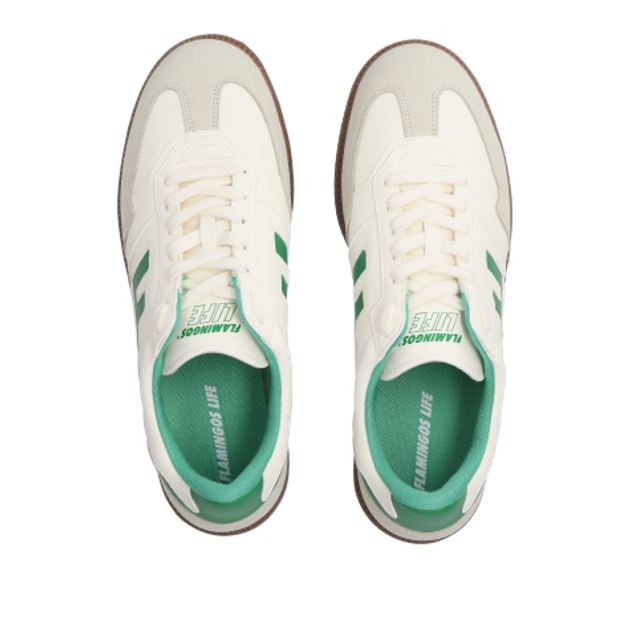 Flamingos' Life BURELA SLIM OLIMPIC GREEN Sneaker in weiß
