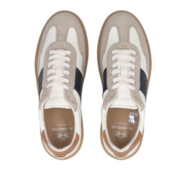 La Martina HERITAGE SNEAKER sneaker in white