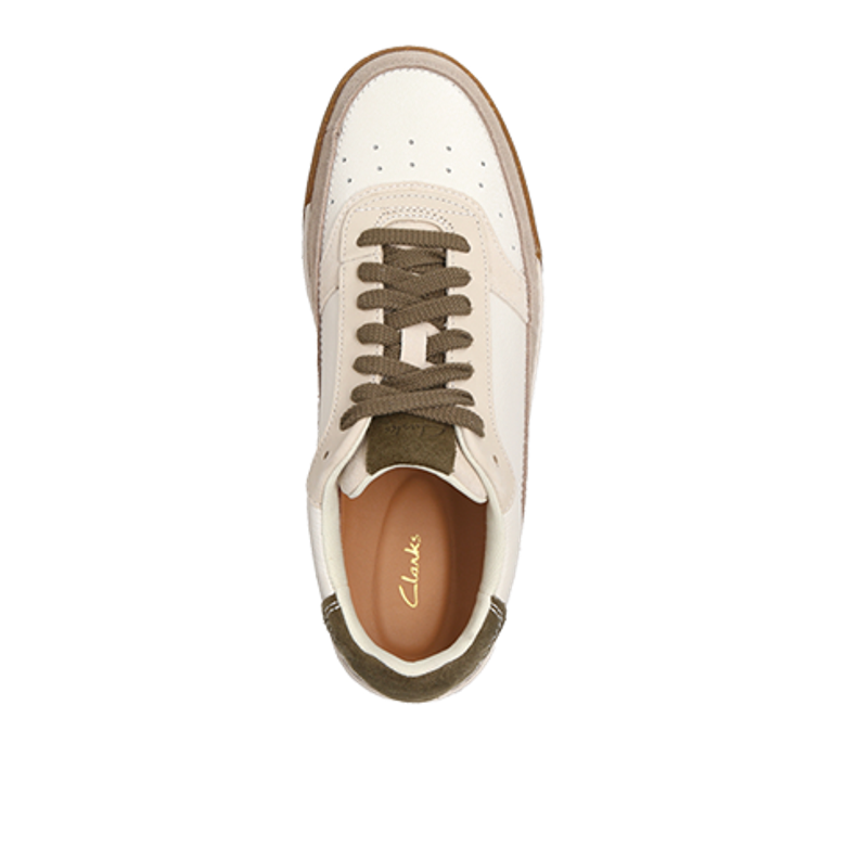 Clarks CraftCourtLace sneaker in white