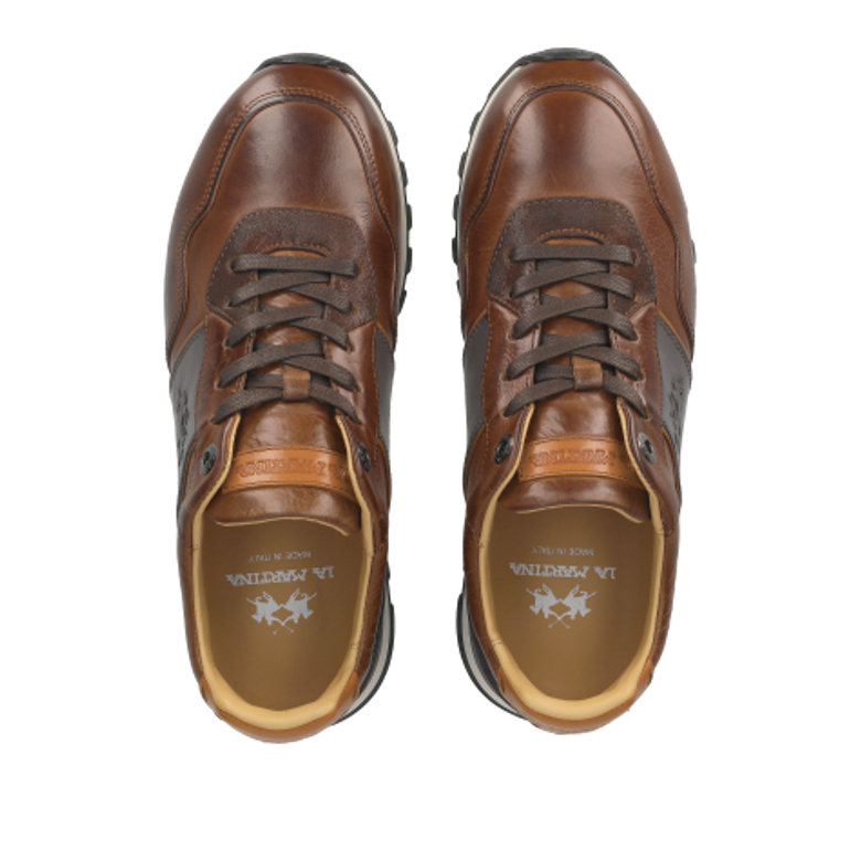 La Martina TODI sneaker in brown