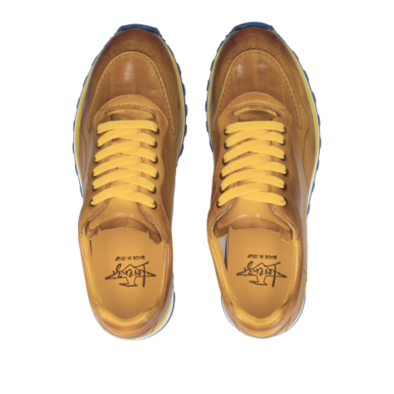 Lorenzi 15841 ANGUILLA GIALLO sneaker in brown