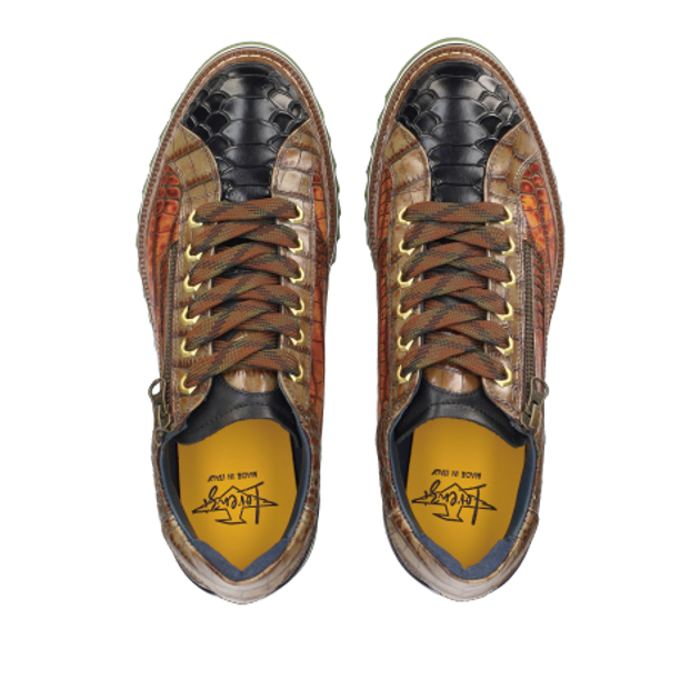 Lorenzi 9634 FRESH AL NERO sneaker in brown