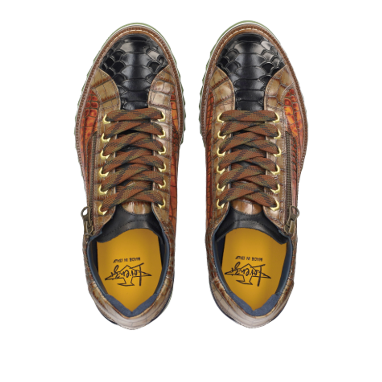 Lorenzi 9634 FRESH AL NERO sneaker in brown