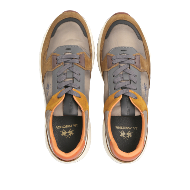 La Martina INDIPENDENCIA 1810 sneaker in brown