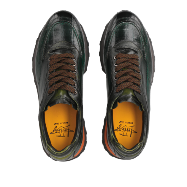 Lorenzi 15841 ANGUILLA FOG OILIVA sneaker in green