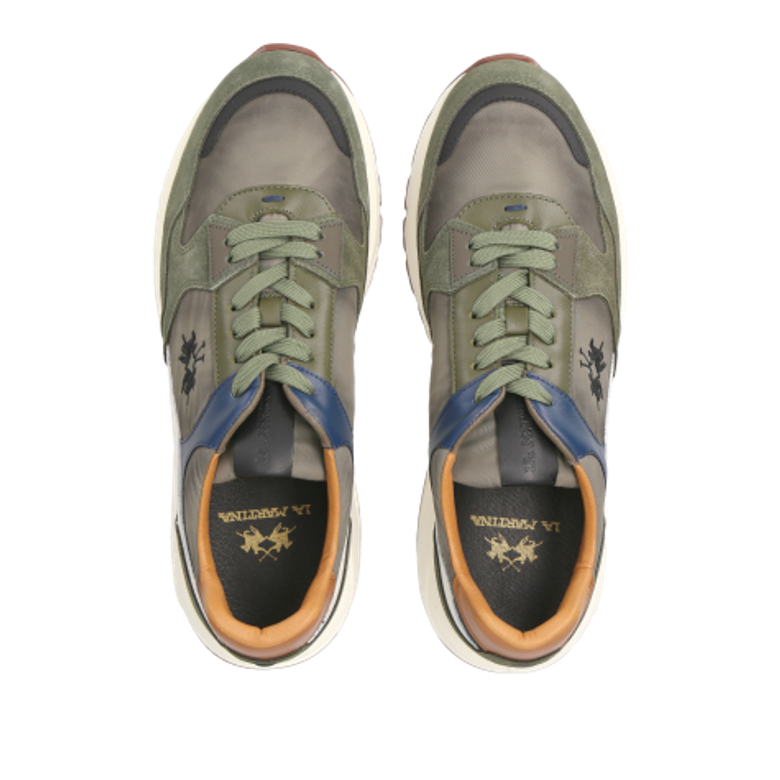 La Martina INDIPENDENCIA 1810 sneaker in green