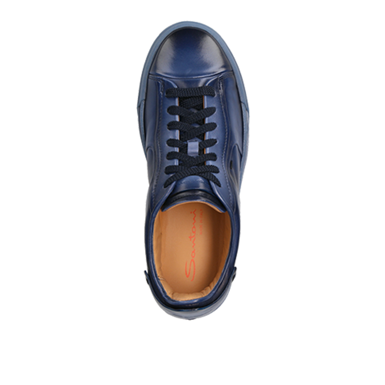 Santoni 21554 U47 sneaker in blue