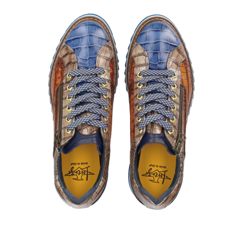 Lorenzi 9634 BUGATTI AL COBANDO sneaker in blue