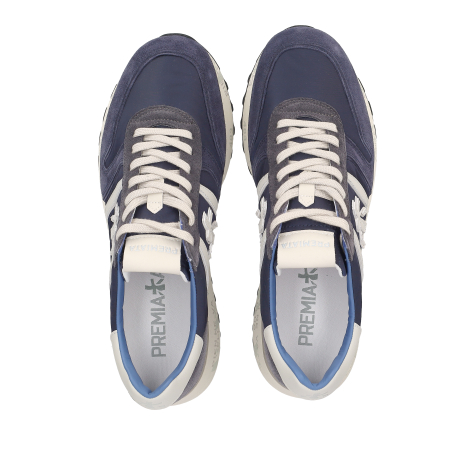 Premiata LANDER 4587 Sneakers in blue, combined buy online