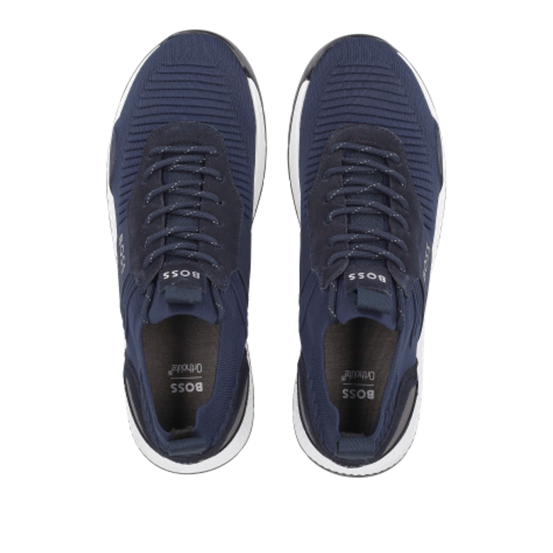 Boss TITANIUM_RUNN sneaker in blue