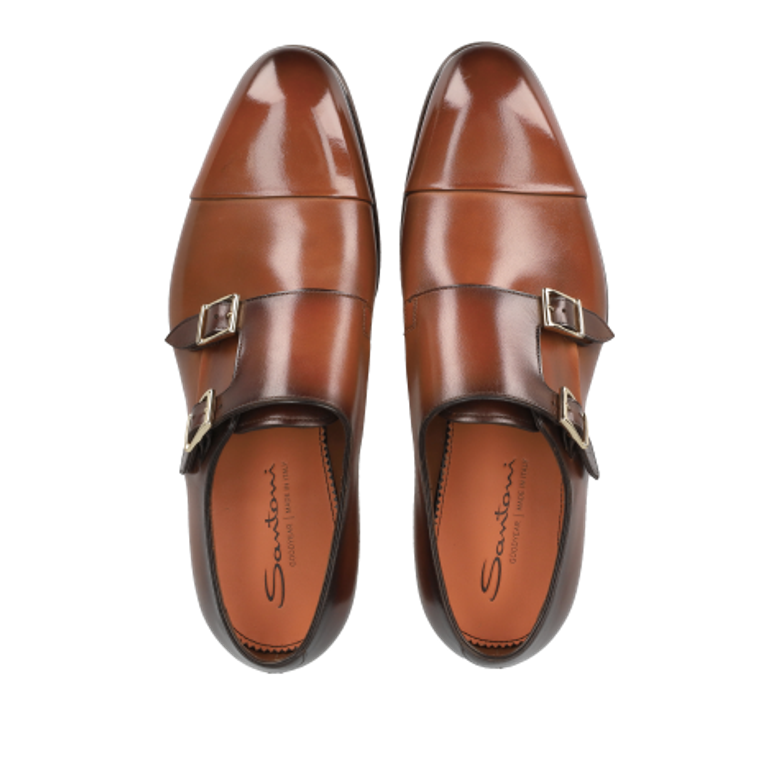 Santoni 11652 A91 slip-on shoe in brown