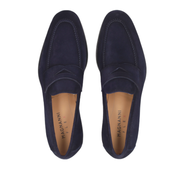 Magnanni 23802 AZUL slip-on shoe in blue