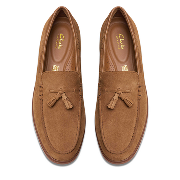 Clarks Torford Tassel 26180333 7 slip-on shoe in brown