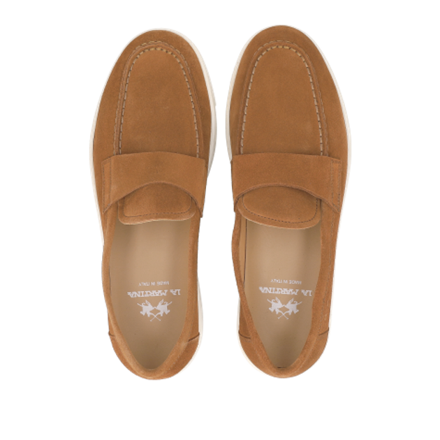 La Martina MOCASSINO UOMO loafers in brown