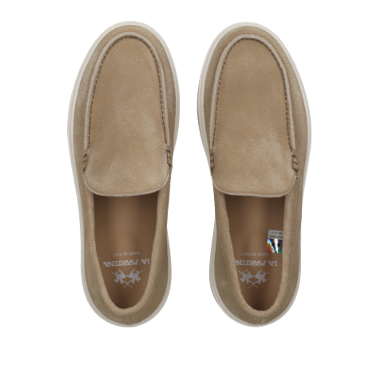 La Martina HERITAGE SNEAKER slip-on shoes in beige