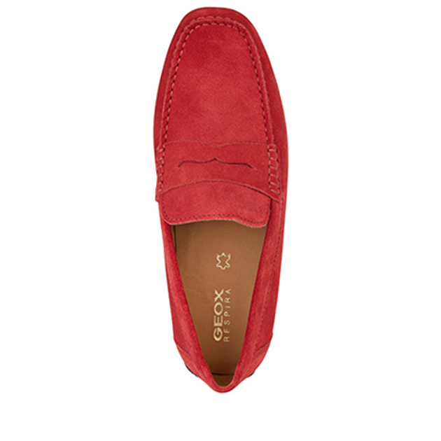 GEOX KOSMOPOLIS slip-on shoes in red