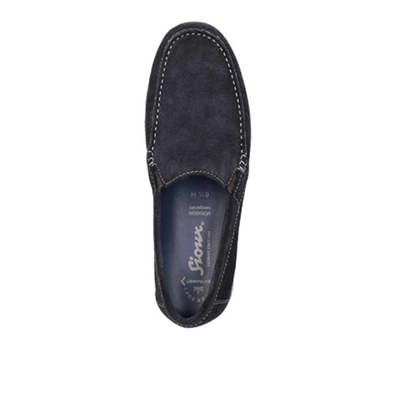 Sioux 38661 GIUMELO-700-H slip-on shoe in blue