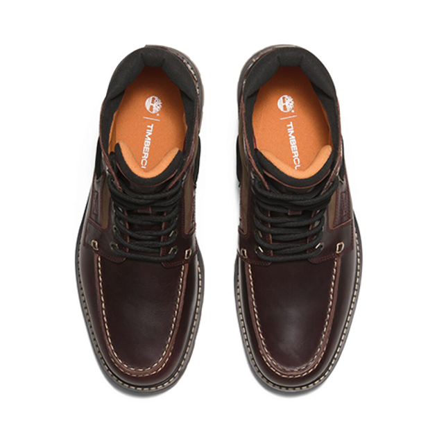 Timberland A697H BRITTON ROAD MID LACE UP boots in red