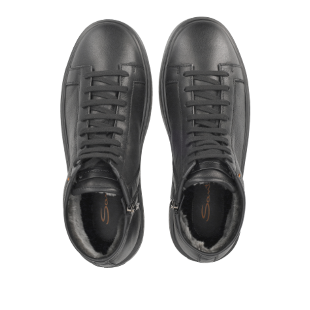 Santoni 22141 N01 warm lining in black