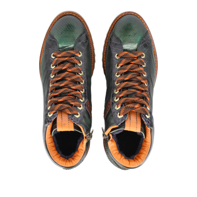 Lorenzi 17861 TROPEA MONTONE SMERALDO Warm Lining in Green