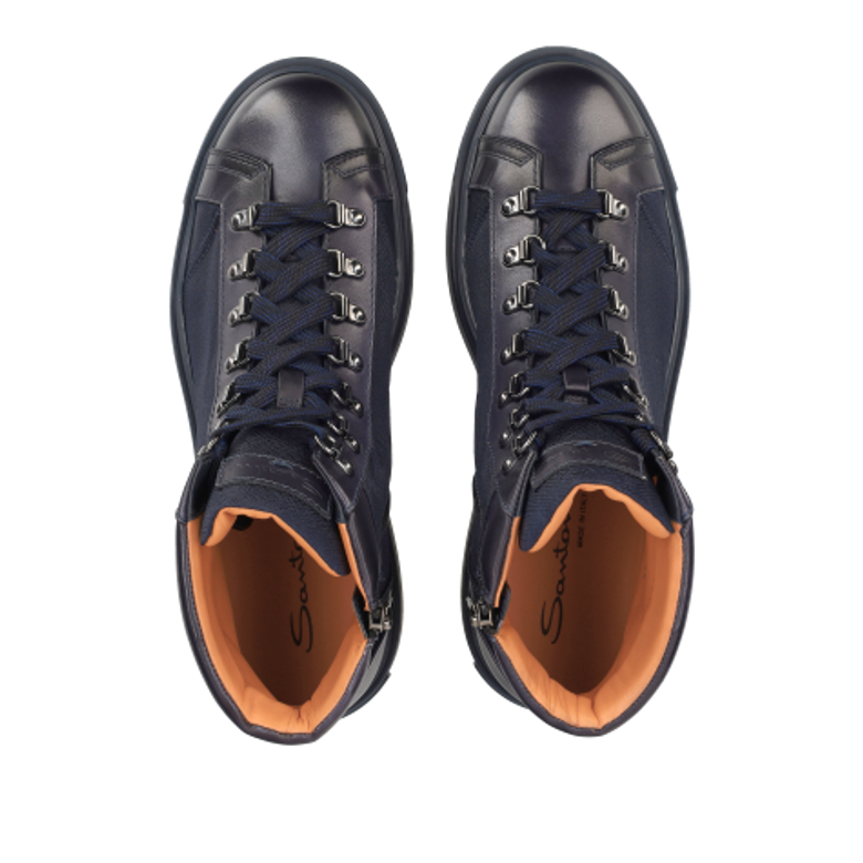 Santoni 18190 U59 warm lining in blue