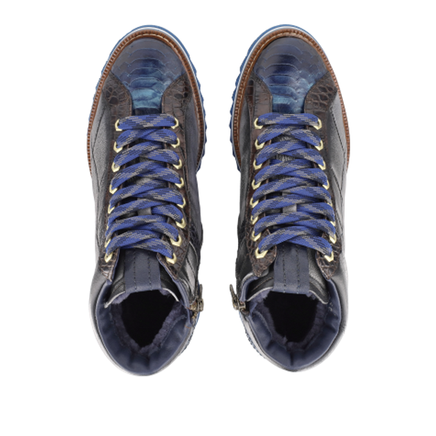 Lorenzi 17861 TROPEA MONTONE NAVY Warmfutter in blau