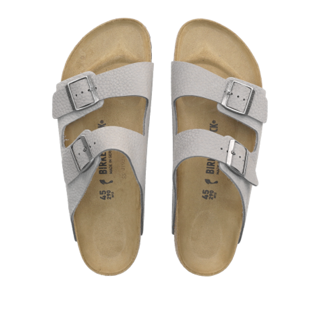 Birkenstock 1020707 ARIZONA NUBUK LEATHER sandals in gray