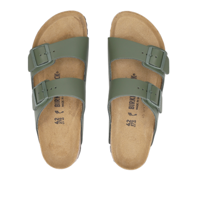 Birkenstock 1029107 ARIZONA NATURAL LEATHER sandals in green