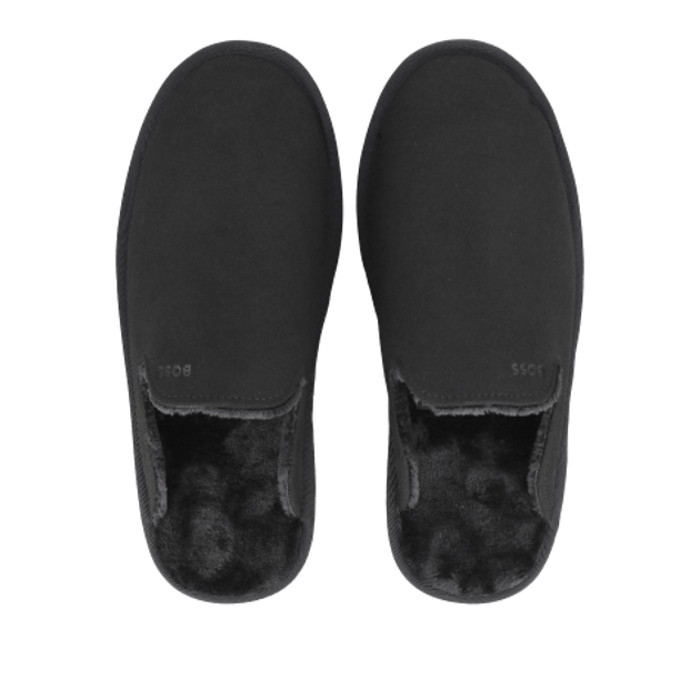 Boss Home_Slip Slippers in Black