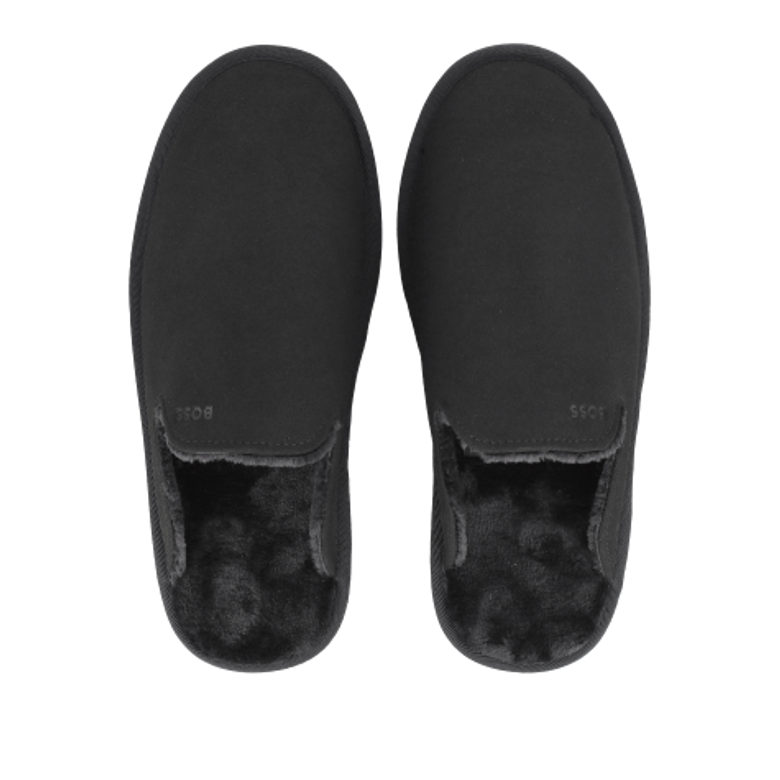 Boss Home_Slip Slippers in Black