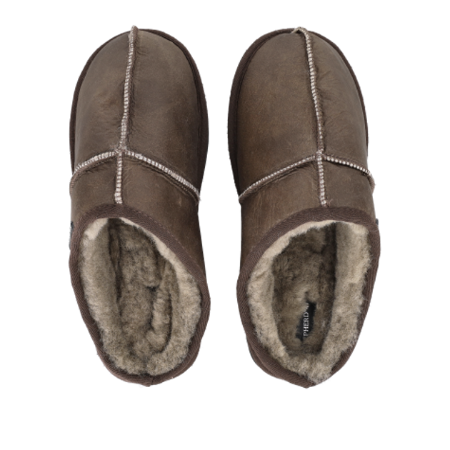 Shepherd 2534253 Bobo Stone Oiled Antique Slippers in Brown