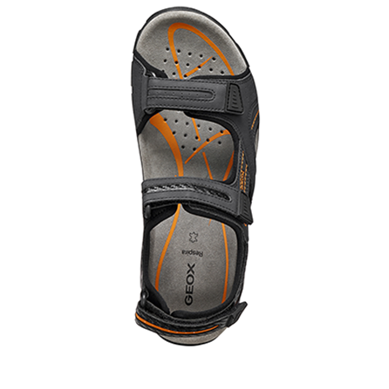 GEOX SANDAL STRADA sandals in black