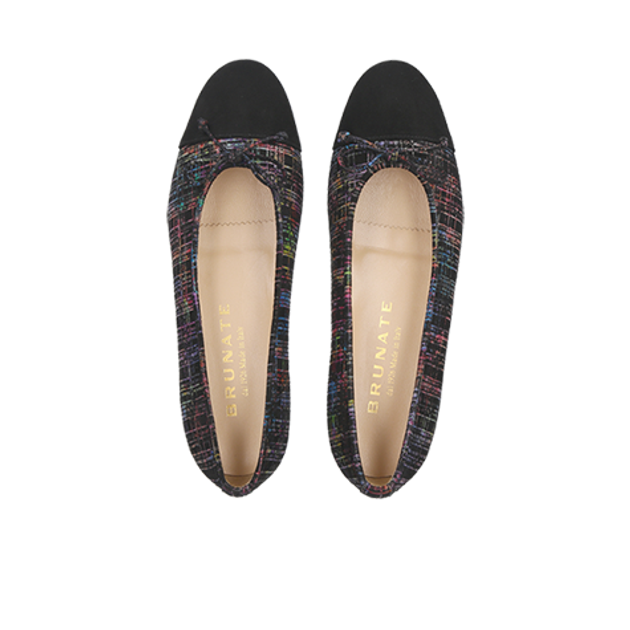 Brunate 11717 NERO SCOTTY MULTI ballerina in black